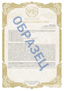 Образец Приложение к СТО 01.064.00220722.2-2020 Электросталь Сертификат СТО 01.064.00220722.2-2020 